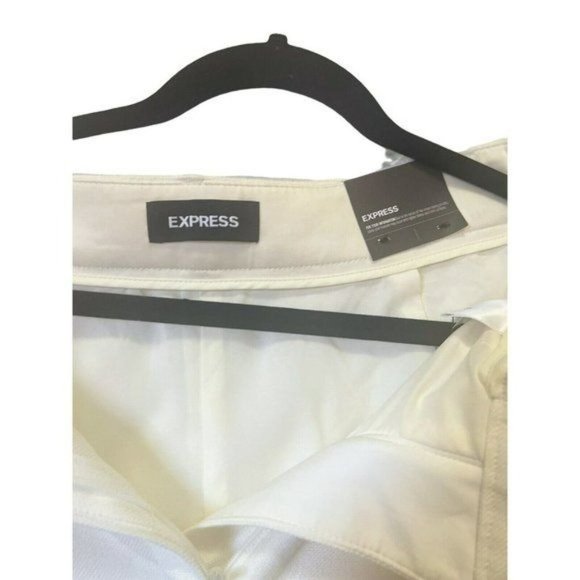 EXPRESS Light Beiges Women’s Pants Ankle Super HighRise Belted Size 4 NWT - Picture 4 of 16